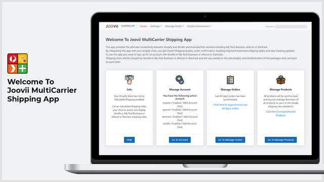 Joovii Multi Carrier Shipping