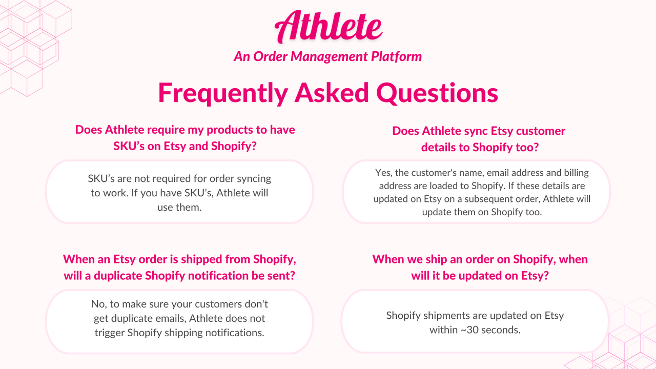 Athlete FAQ
