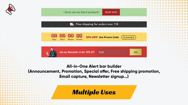 Slick ‑ Multi Announcement Bar