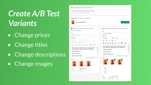 NA Product+Upsell A/B Testing