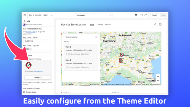 Hoculus Store Locator