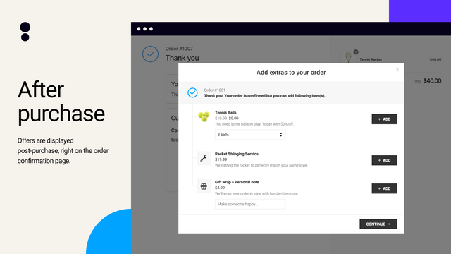 Last | Post‑purchase Upsell