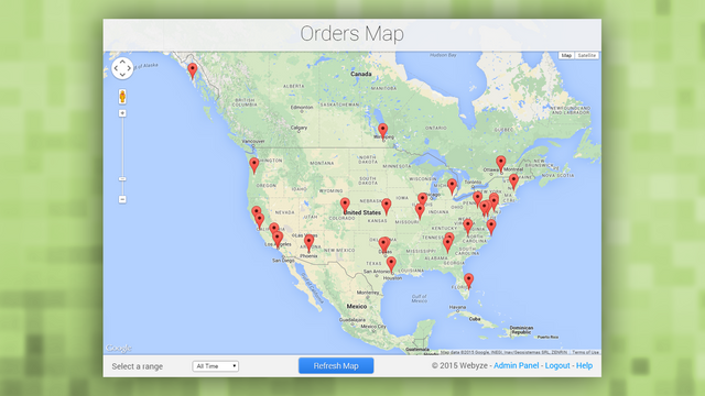 OMap Orders Map