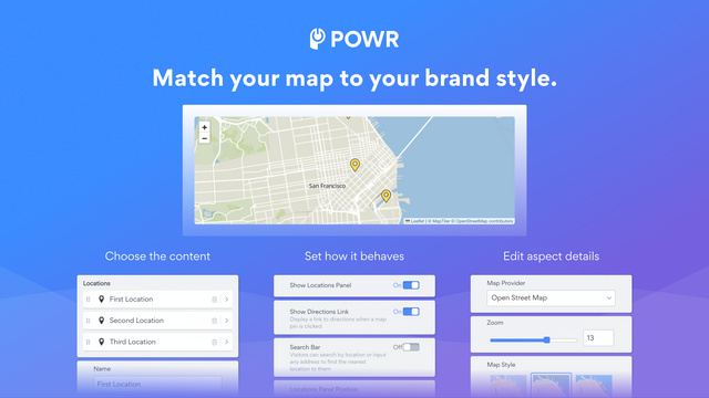 POWR Map Store Locator