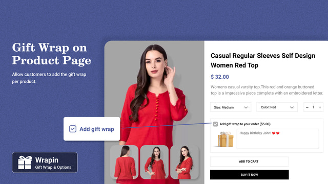 Wrapin ‑ Gift Wrap & Options