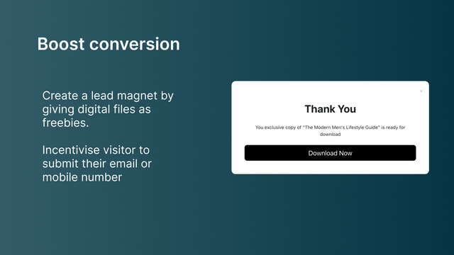 PopMagic: Freebie Opt in Popup
