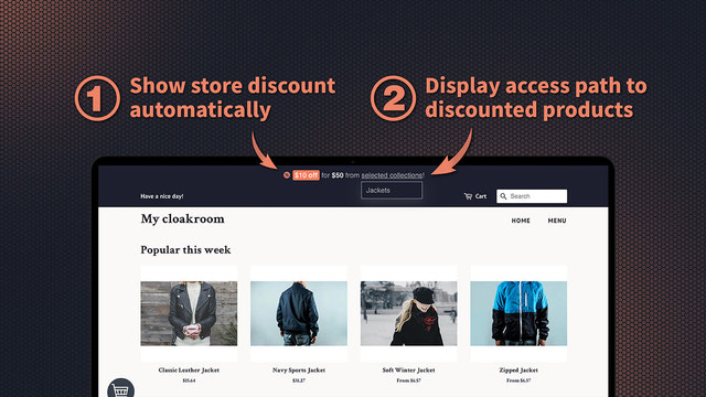 Discount Assistant Bar