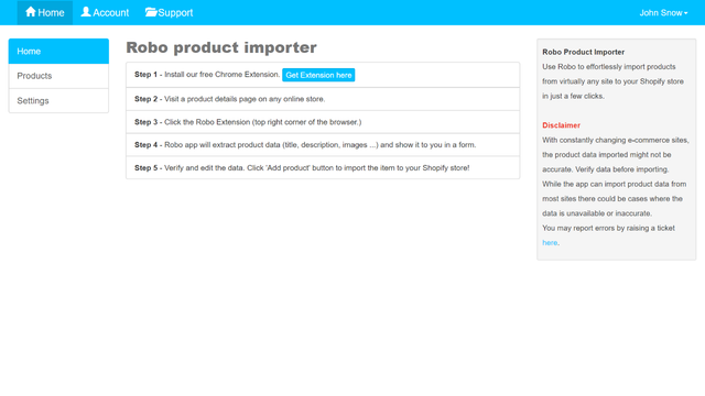 Robo Product Importer