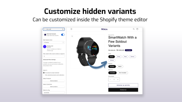 Scala Hide Sold Variants