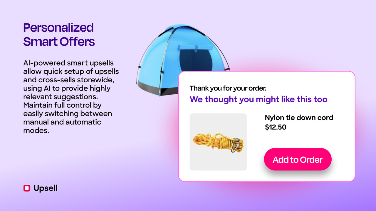 AI-Powered Smart Upsell & Cross-sell Offers