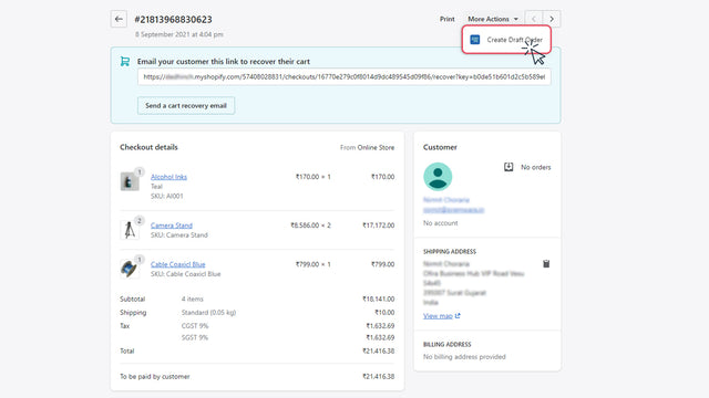 Engees Abandoned Cart Recovery