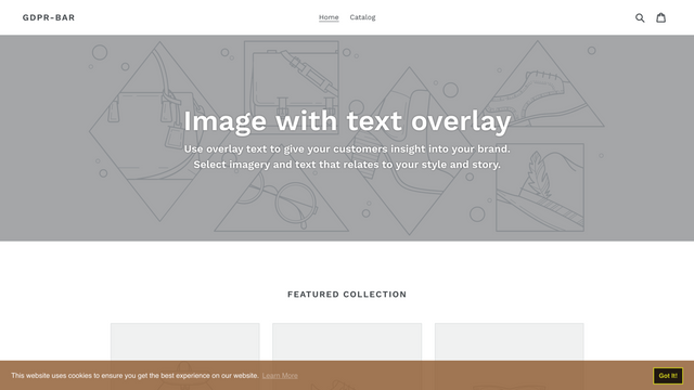 Transparency Cookie Bar