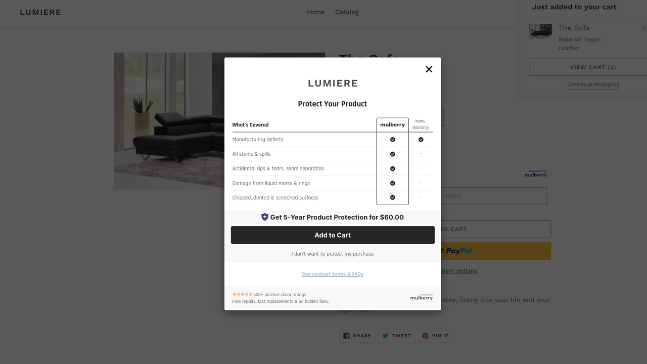 Mulberry Product Protection