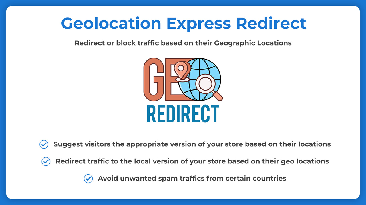 Geolocation Express Redirect