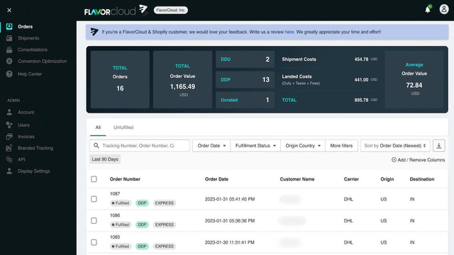 FlavorCloud – Global Shipping