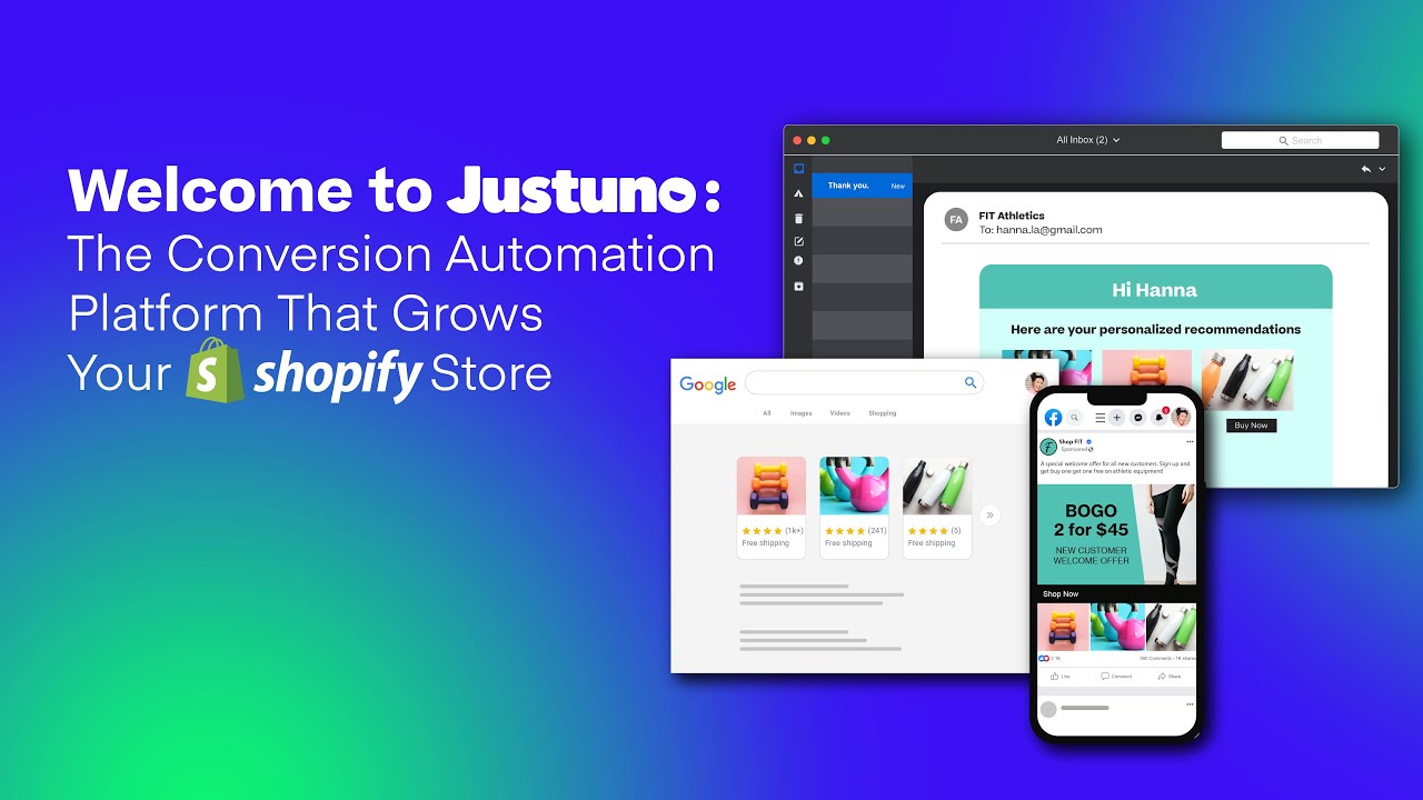 Justuno ‑ Email & SMS Pop ups