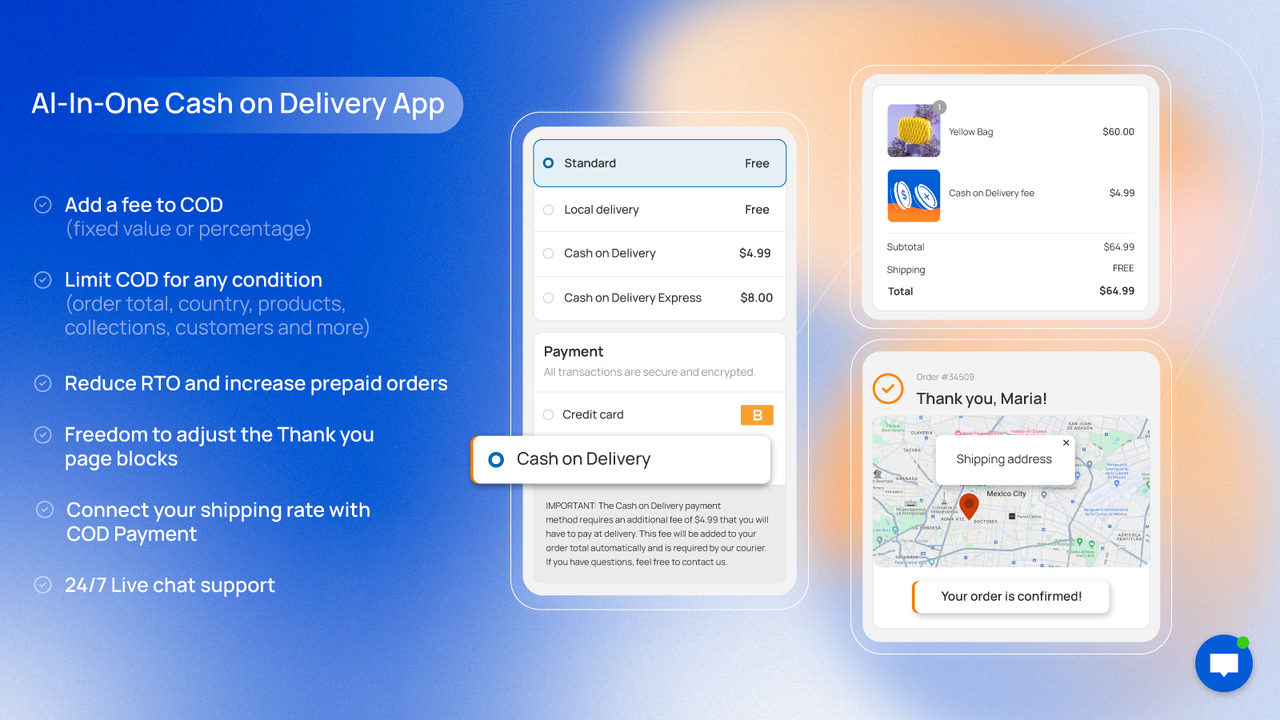 Releasit Cash on Delivery COD