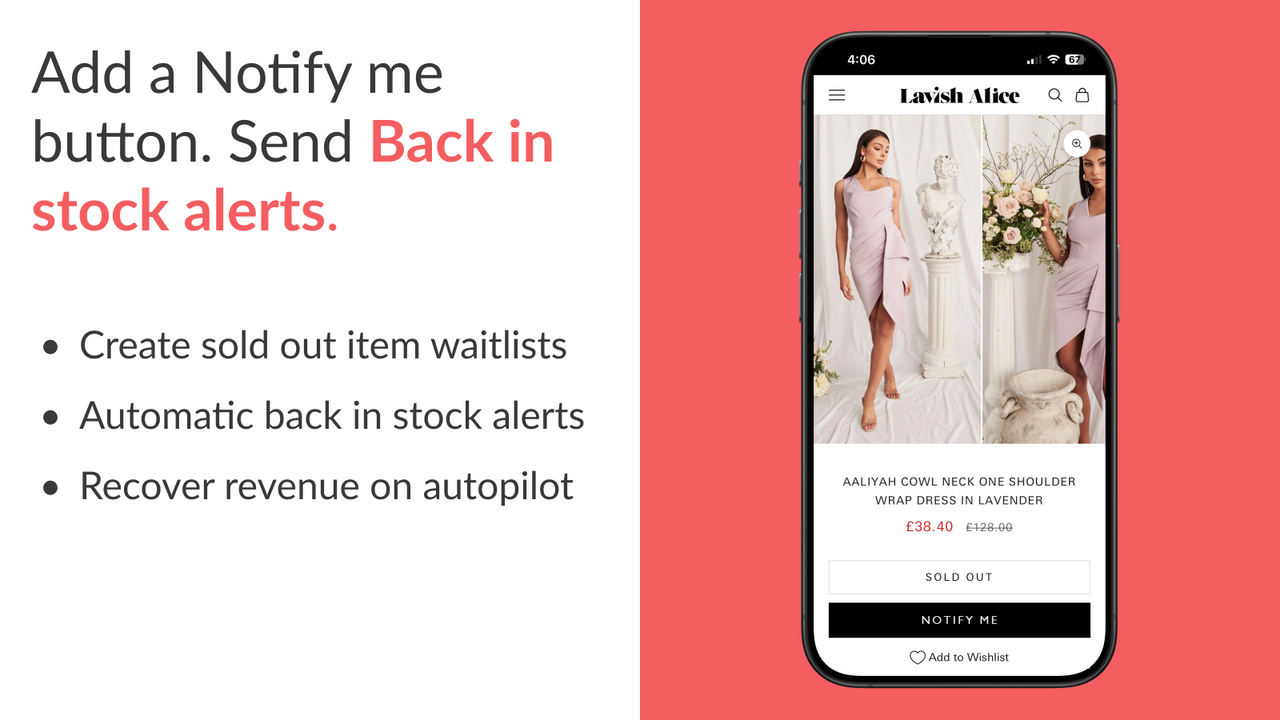 Back in stock, Notify me Duck