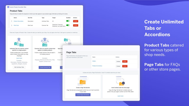Custom Product Accordion Tabs