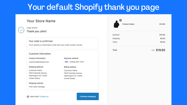 Better Thank You Page