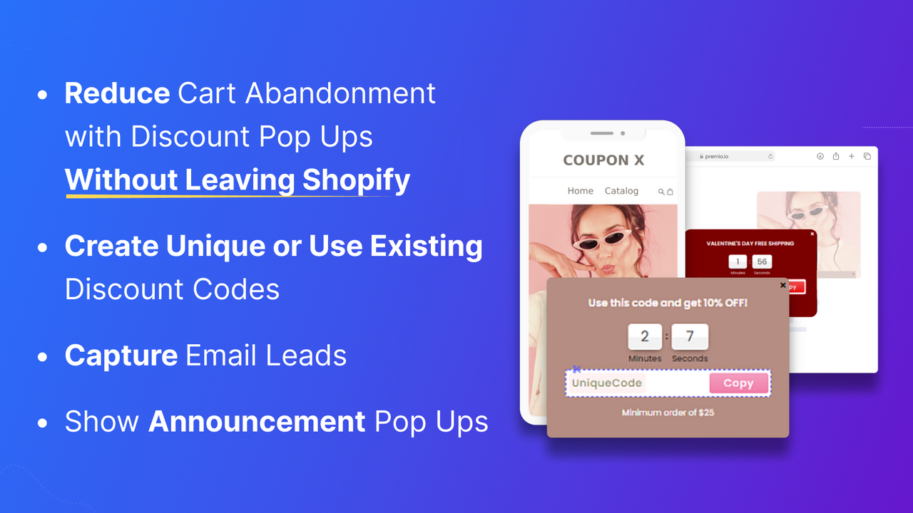 Coupon X: Discount Code Pop Up