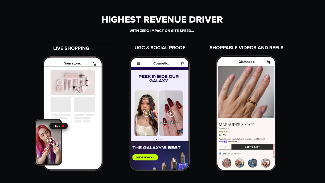 Increase converion with shoppable video and livestreaming