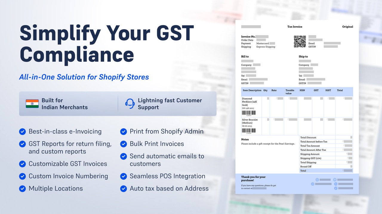 GST Pro: Invoices for India