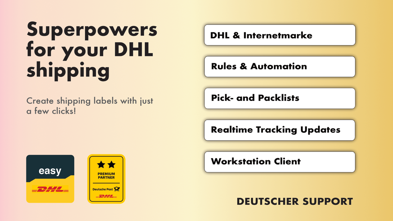 DHL & Post Shipping | easyDHL