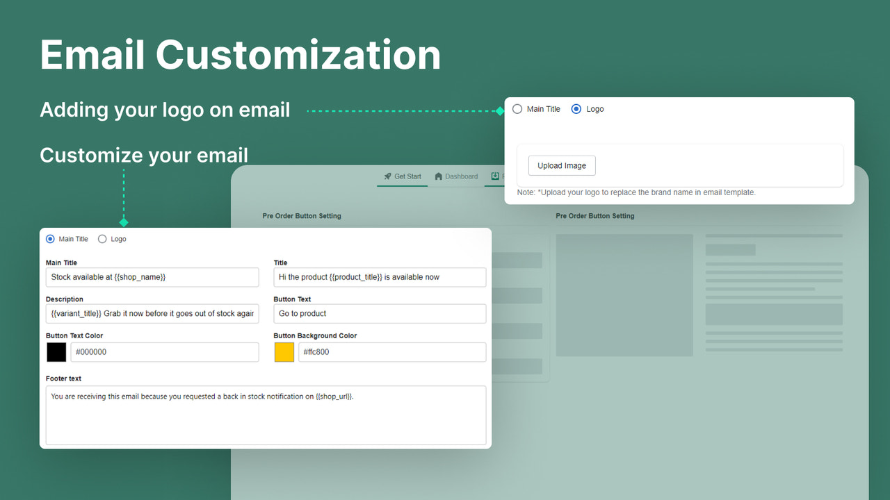Customer signup form in Back In Stock Alert for notification set