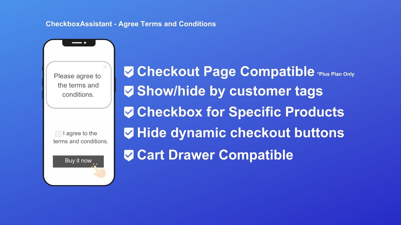 CheckboxAssistant: Agree Terms
