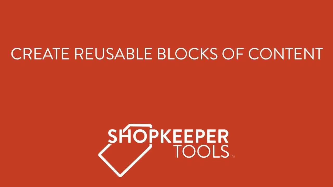 ShopKeeper Global Content