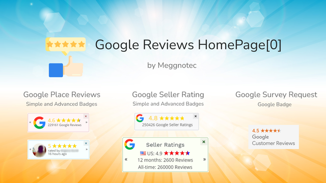 Google Reviews & Trust Seal HP