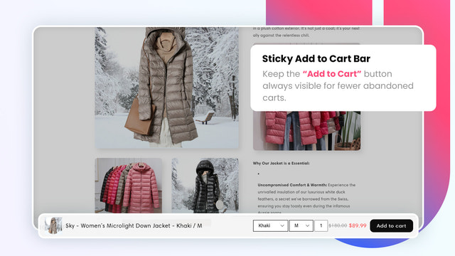 BOOSTER Sticky Add To Cart Pro