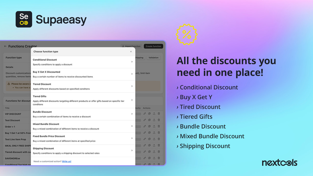 Supaeasy: Shopify Functions Generator & Migrator