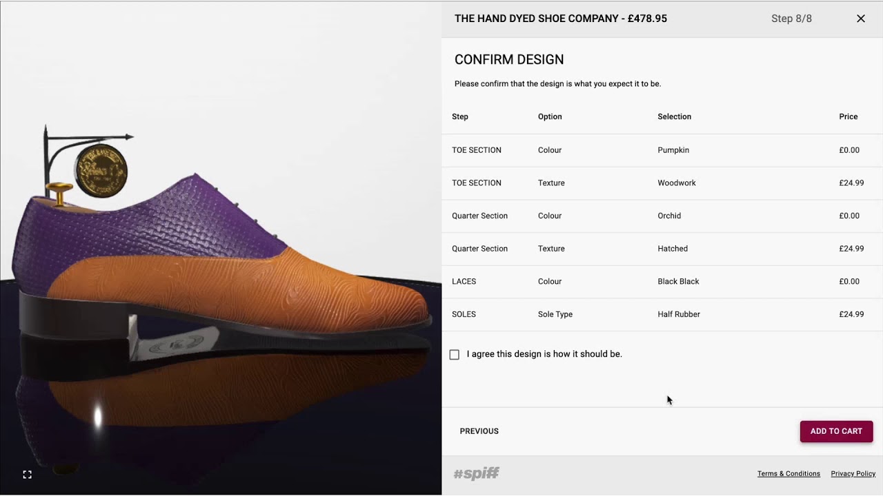 Spiff 3D Product Customization