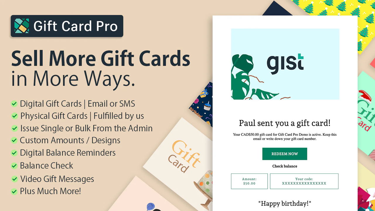 Gist | Gift Cards & More