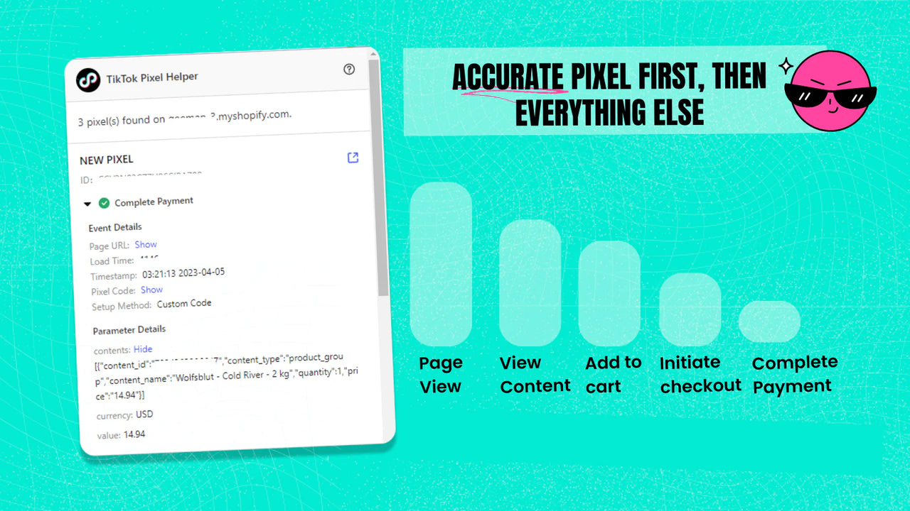 TikShop: Omega Pixel & Catalog