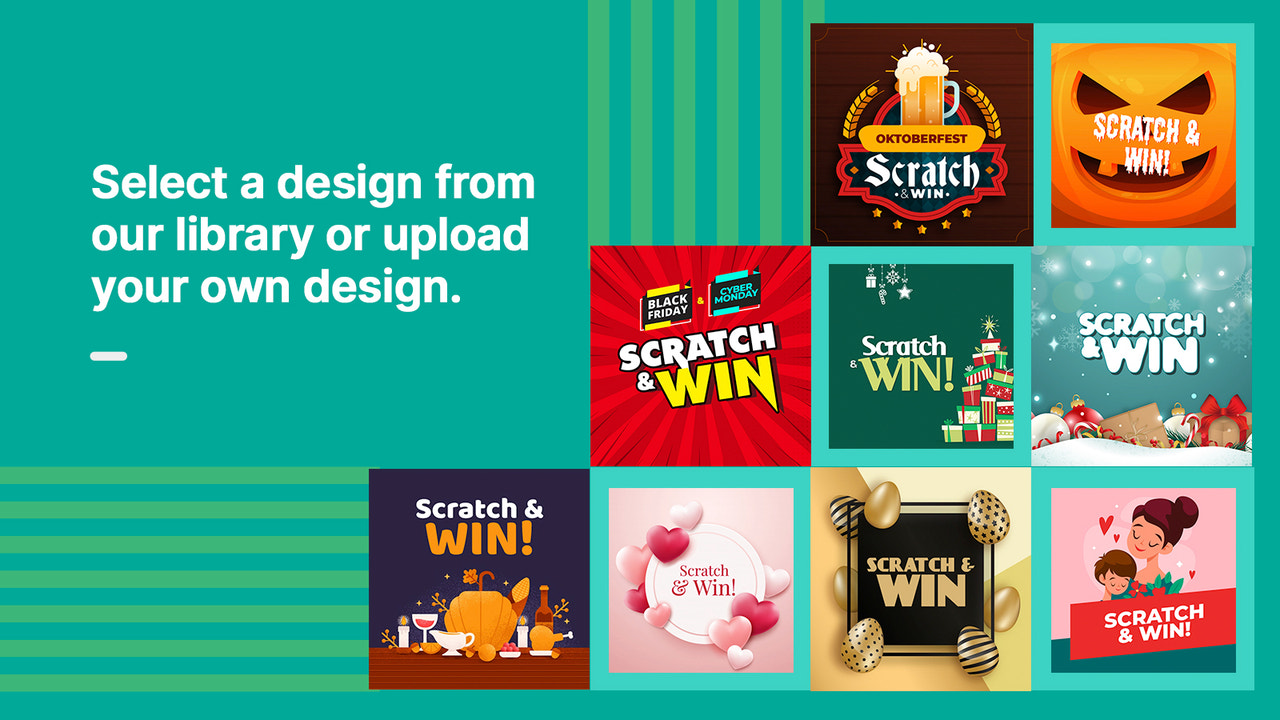 Design library. Easy to customize. Attract new customers.