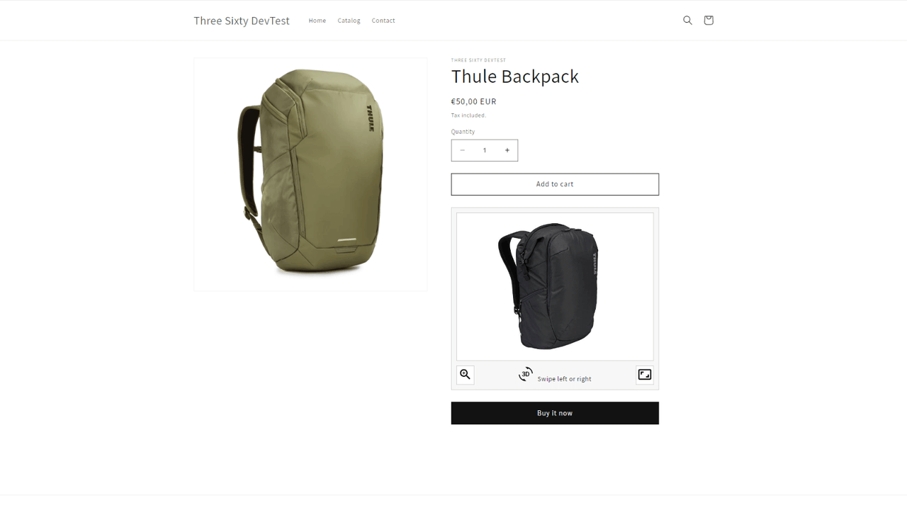 360 Omnium Spinner, Showcase E