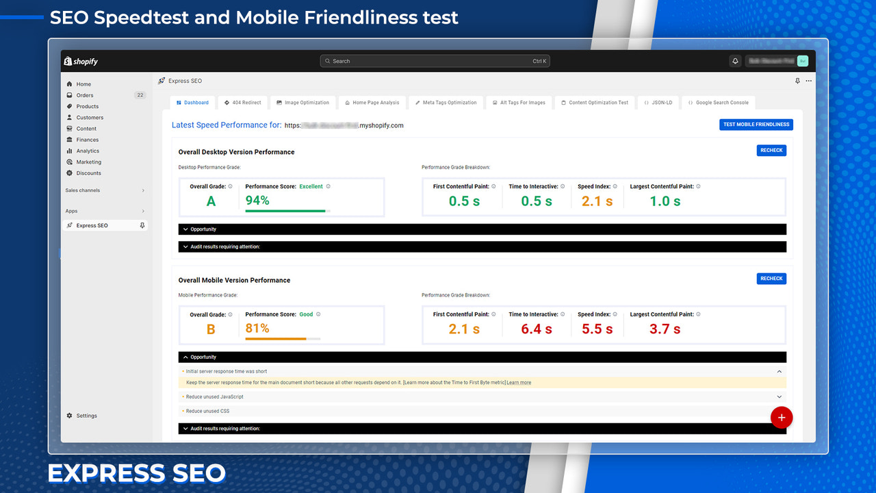 SEO Speed performance test