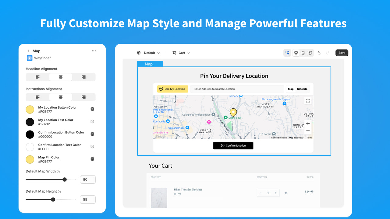 Fully Customize Map Style and Manage Powerful Features
