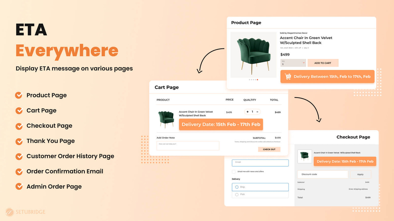 estimated delivery date for shopify store