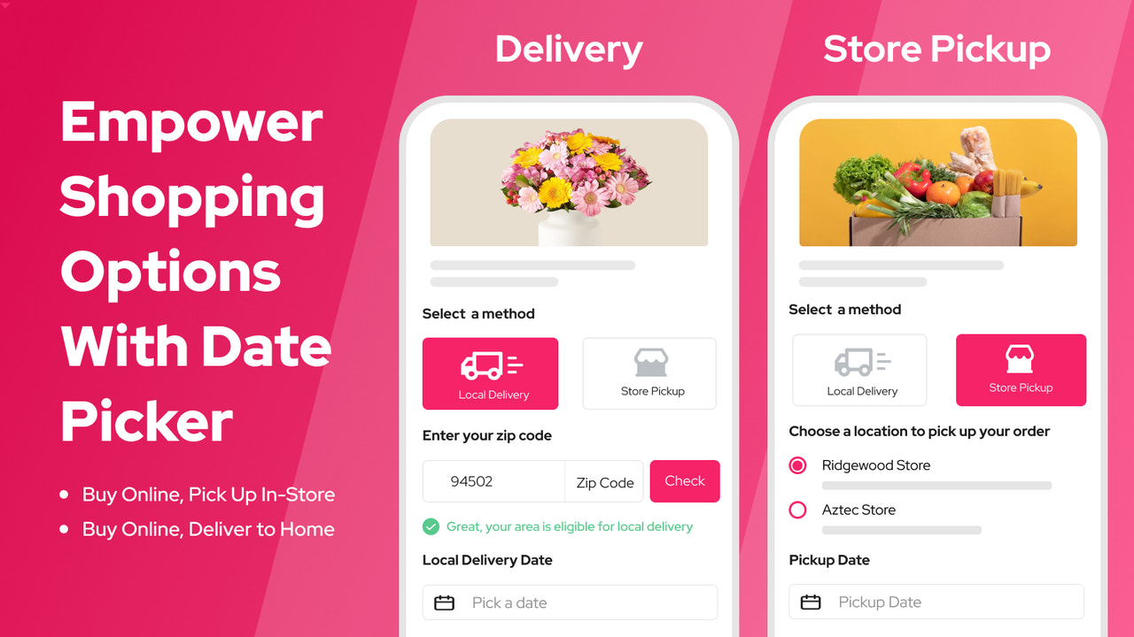 D: Local Delivery Date, Pickup