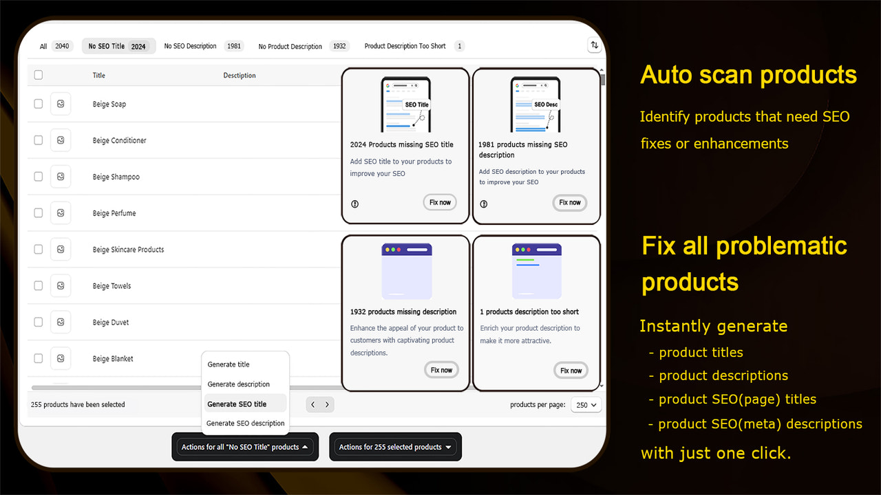 Write 1000+ of product descriptions in one click using ChatGPT