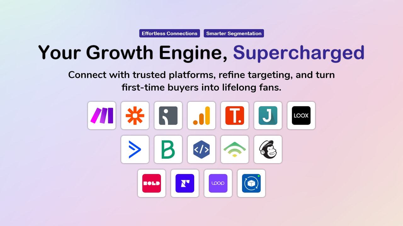 Support major third-party apps integrations with shopify quiz