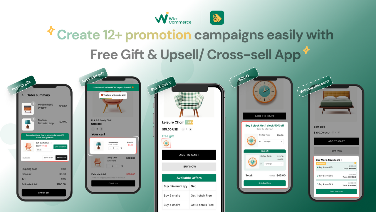 Wi BOGO Buy X Get Y Free Gift