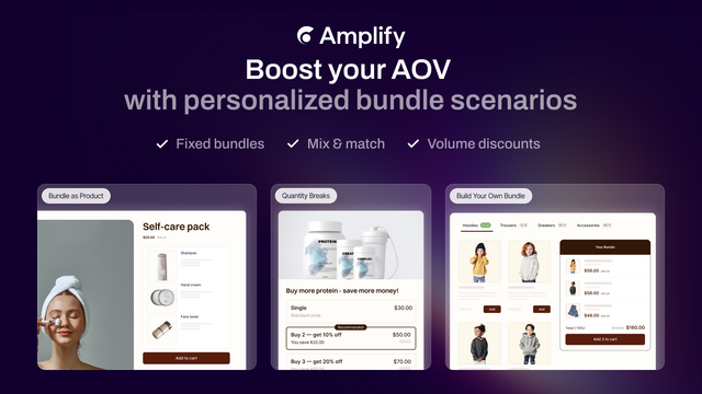 Amplify | Bundles & Upsell