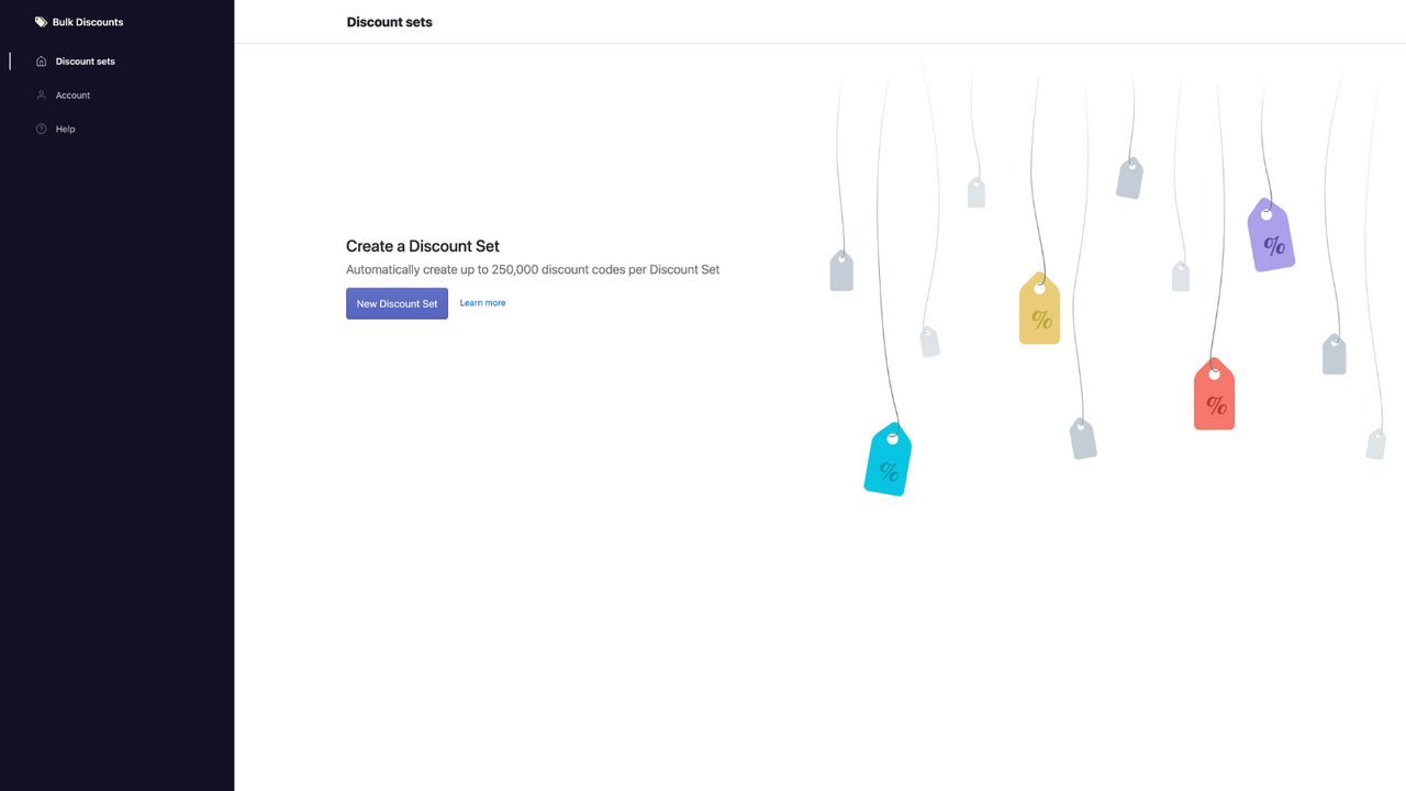 Create discount promo codes in bulk