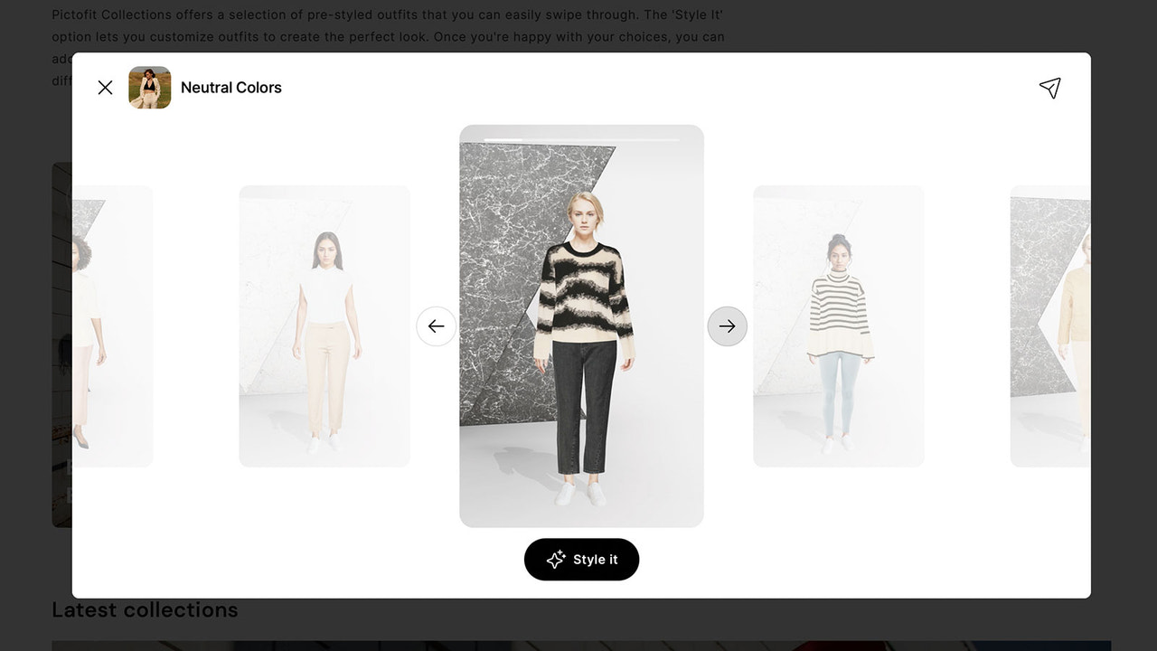 Get inspired by pre-styled outfits