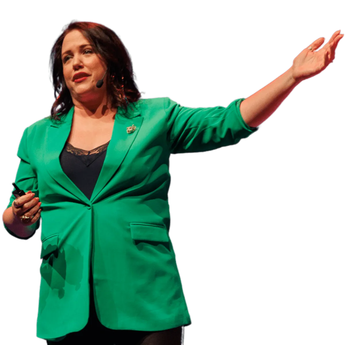 Shaena announcing Wing Person
